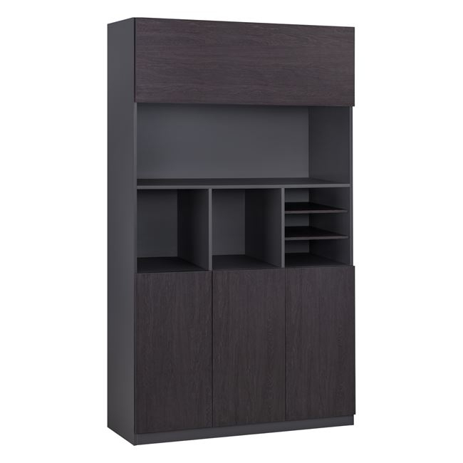 HM2088 ΒΙΒΛΙΟΘΗΚΗ ΓΡΑΦΕΙΟΥ ΕΠΑΓΓΕΛΜΑΤΙΚΗ ROSEWOOD HM2088 120Χ40Χ200Υ εκ. - Image 1