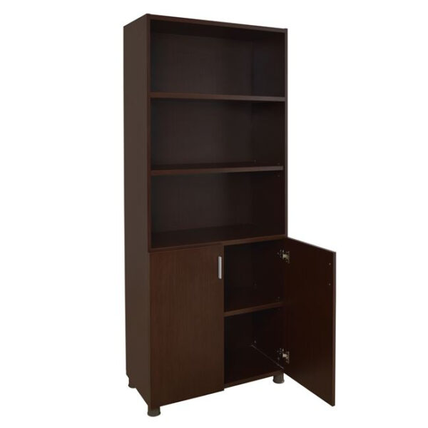 ΒΙΒΛΙΟΘΗΚΗ ΓΡΑΦΕΙΟΥ VANCE ΕΠΑΓΓΕΛΜΑΤΙΚΗ WENGE HM2055.12 80Χ40Χ190Υ εκ. - Image 4