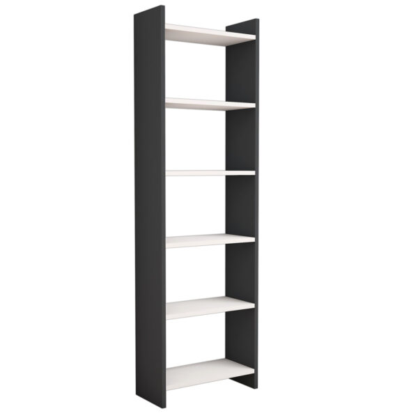 ΒΙΒΛΙΟΘΗΚΗ CLASSIKER HM9226.13 ΜΕΛΑΜΙΝΗΣ ΓΚΡΙ-ΛΕΥΚΟ 48,5x22x160Υεκ. - Image 4