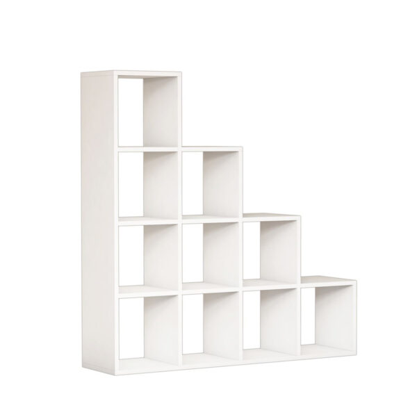 ΒΙΒΛΙΟΘΗΚΗ ΜΕΛΑΜΙΝΗΣ SCALE ΛΕΥΚΟ 120x30x123,6Υεκ.HM9238.11 - Image 4