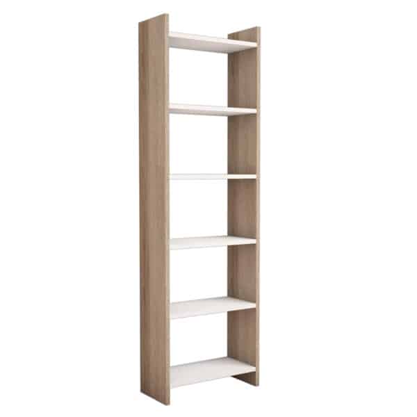 ΒΙΒΛΙΟΘΗΚΗ CLASSIKER HM9226.12 ΜΕΛΑΜΙΝΗΣ SONΟMA-ΛΕΥΚΟ 48,5x22x160Υεκ. - Image 4