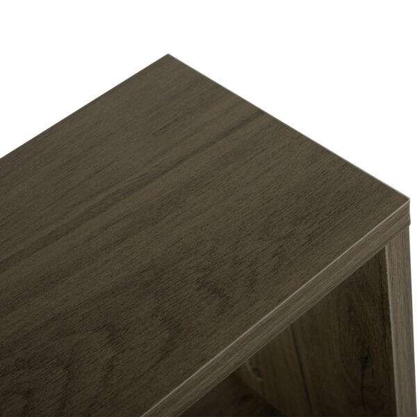 ΒΟΗΘΗΤΙΚΟ ΤΡΑΠΕΖΙ ΜΕ ΡΑΦΙΑ AMEER ΜΕΛΑΜΙΝΗ ΣΕ OLIVE GREY ΧΡΩΜΑ HM8881.12 50x17x56Υεκ. - Image 6