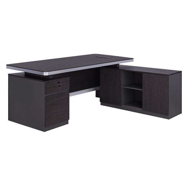 HM2092R ΕΠΑΓΓΕΛΜΑΤΙΚΟ ΓΡΑΦΕΙΟ ΔΕΞΙΑ ΓΩΝΙΑ HM2092R ROSEWOOD 180X160X76Y εκ. - Image 1
