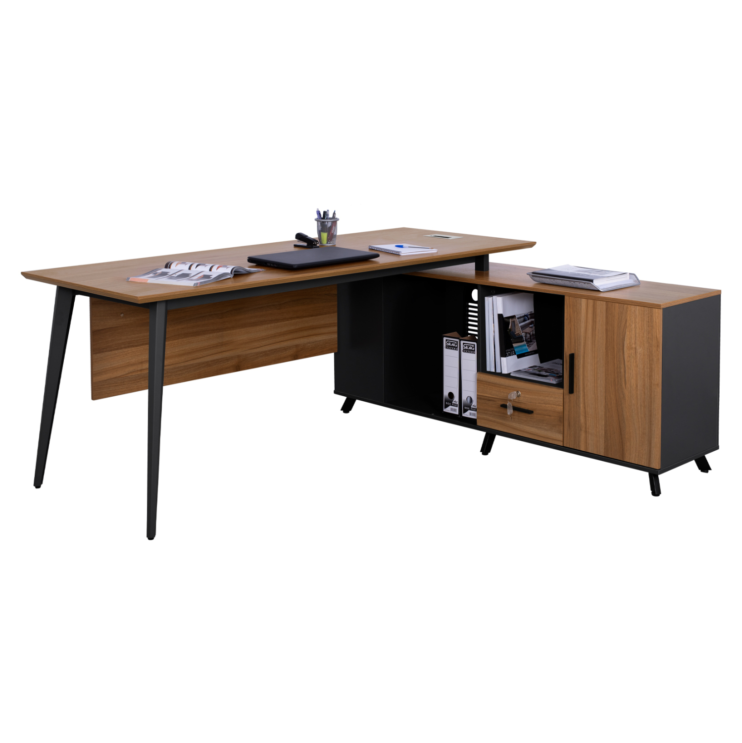 HM2126 ΕΠΑΓΓΕΛΜΑΤΙΚΟ ΓΡΑΦΕΙΟ SUPREME ΑΝΑΣΤΡΕΨΙΜΗ ΓΩΝΙΑ HM2126 200X160X75Y εκ. - Image 1