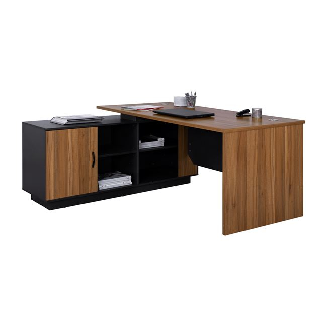 HM2363 ΕΠΑΓΓΕΛΜΑΤΙΚΟ ΓΡΑΦΕΙΟ SUPREME HM2363 ΓΩΝΙΑ ΑΝΑΣΤΡΕΨΙΜΗ 160x140x75Υ εκ. - Image 1