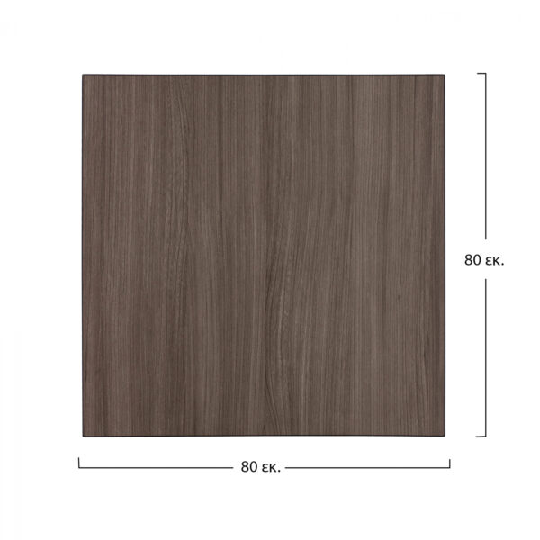 ΕΠΙΦΑΝΕΙΑ ΤΡΑΠΕΖΙΟΥ ΑΠΟ MDF 80Χ80 εκ. HM8439.01 ΣΤΑΧΤΙ ΜΑΥΡΟ - Image 2