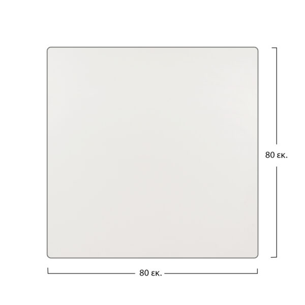 ΕΠΙΦΑΝΕΙΑ ΤΡΑΠΕΖΙΟΥ HM5162.01 COMPACT HPL 80X80 εκ. ΛΕΥΚΗ - Image 2