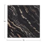 ΕΠΙΦΑΝΕΙΑ ΤΡΑΠΕΖΙΟΥ WERZALIT 70Χ70Χ3.5εκ.BLACK GOLD MARBLE HM5230.15 - Image 2