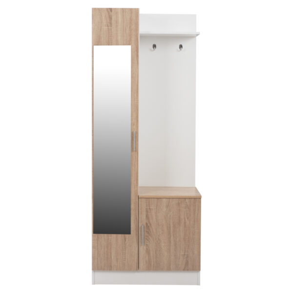 ΕΠΙΠΛΟ ΕΙΣΟΔΟΥ ΜΕ ΚΑΘΡΕΠΤΗ JANICE HM2264 SONAMA ΛΕΥΚΟ 70x37x181 εκ. - Image 4