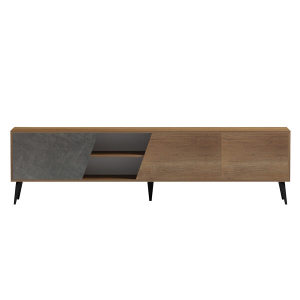 ΕΠΙΠΛΟ ΤΗΛΕΟΡΑΣΗΣ CATERRA HM18374.14 ΜΕΛΑΜΙΝΗ ΦΥΣΙΚΟ-MOORE STONE 180Χ35.5Χ48Υεκ. - Image 3