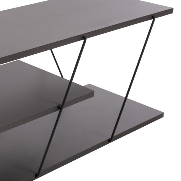 ΕΠΙΠΛΟ ΤΗΛΕΟΡΑΣΗΣ TARS HM8922.20 ΜΕΛΑΜΙΝΗ ΓΚΡΙ 120x32x33Yεκ. - Image 5