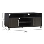 ΕΠΙΠΛΟ ΤΗΛΕΟΡΑΣΗΣ ΜΕΛΑΜΙΝΗΣ DANNA HM2202.01 ZEBRANO 120x40x54 εκ. - Image 2