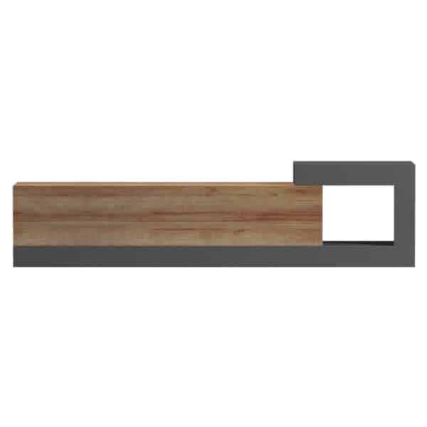 ΕΠΙΠΛΟ ΤΗΛΕΟΡΑΣΗΣ ΤΟΙΧΟΥ ESSENZA HM18372.13 ΜΕΛΑΜΙΝΗ OAK/ΓΚΡΙ 150x29.6x38.6Υεκ. - Image 3