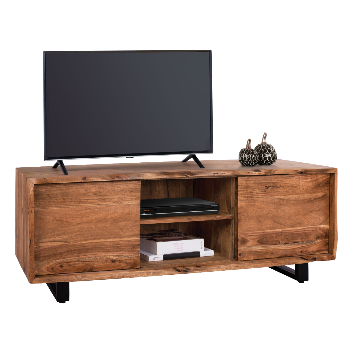 HM8185.11 ΕΠΙΠΛΟ TV HM8185.11 NICOLE ΑΠΟ ΜΑΣΙΦ ΞΥΛΟ ΑΚΑΚΙΑΣ ΦΥΣΙΚΟ 160x45x57Υεκ. - Image 1
