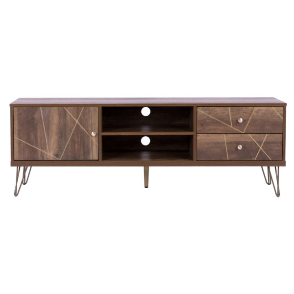 ΕΠΙΠΛΟ TV KAITLYN HM8652 ΚΑΡΥΔΙ ΜΕ ΧΡΥΣΟ 150x39,5x51,5Y εκ. - Image 3