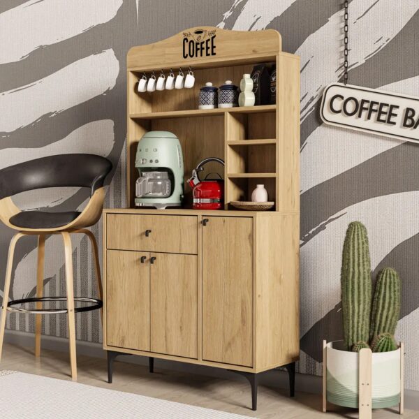 Έπιπλο Coffe Bar, Siesta 5222, 156x35x90 ,All4home - Image 2