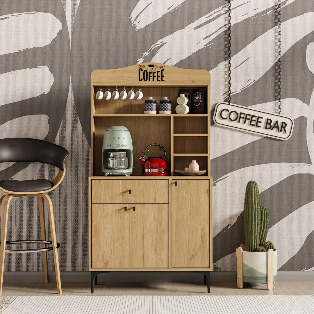 Έπιπλο Coffe Bar Έπιπλο Coffe Bar, Siesta 5222, 156x35x90 ,All4home - Image 1