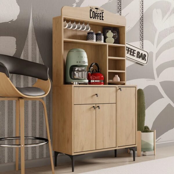 Έπιπλο Coffe Bar, Siesta 5222, 156x35x90 ,All4home - Image 3