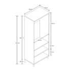 Έπιπλο Εισόδου Rapsody 5084, 70x35x195 εκ.,All4home - Image 5