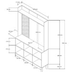 Έπιπλο Εισόδου Roma 5090, 105x35x195 εκ.,All4home - Image 5