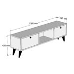 Έπιπλο Τηλεόρασης 1214 Lidya-Antrasit Serenat Μ138xΠ29.5xΥ42.6εκ., All4home - Image 5