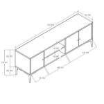 Έπιπλο Τηλεόρασης 1270 Nest Μ150xΠ35xΥ51εκ., All4home - Image 4