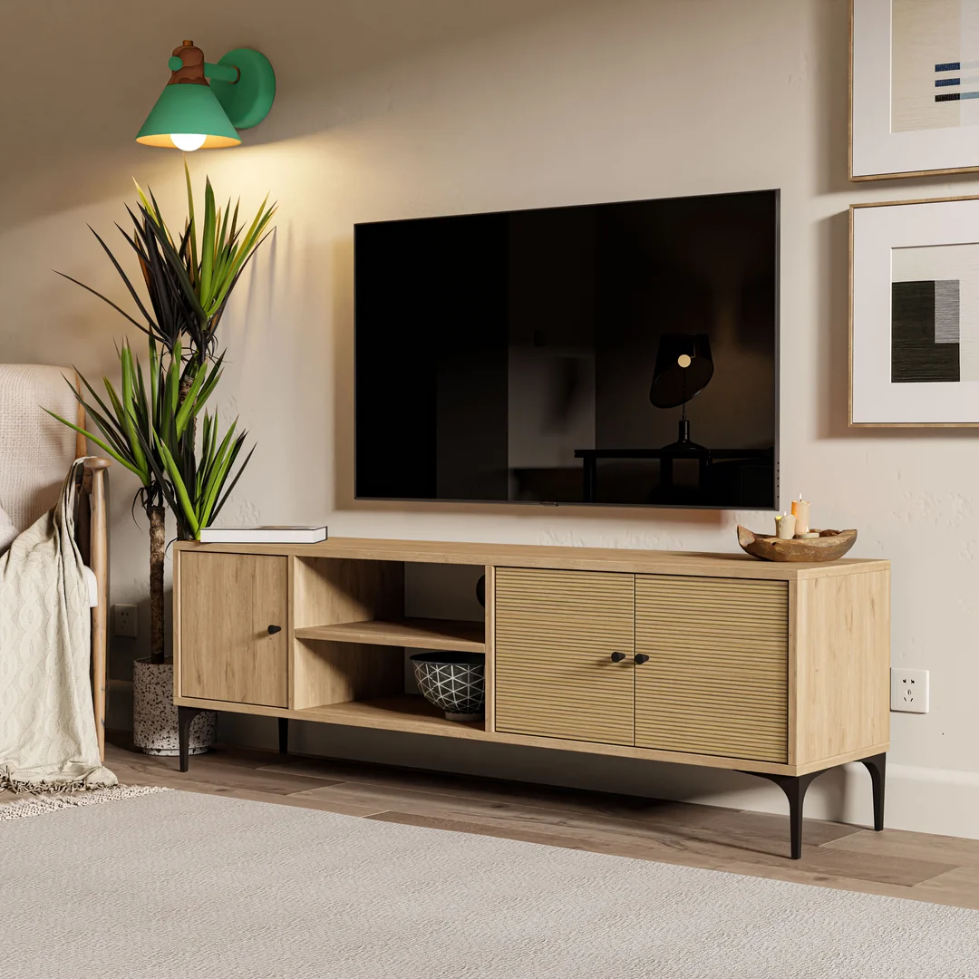 Έπιπλο Τηλεόρασης 1272 Nest Μ150xΠ35xΥ51εκ. Έπιπλο Τηλεόρασης 1272 Nest Μ150xΠ35xΥ51εκ., All4home - Image 1