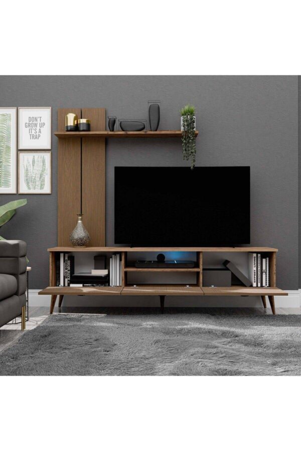 Έπιπλο Τηλεόρασης με ράφι ,Terra 1380 Μ180xΠ35xΥ53 εκ., All4home - Image 2