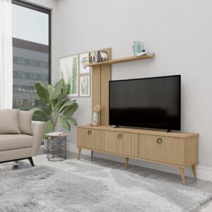 Έπιπλο Τηλεόρασης με ράφι ,Terra 1382 Μ180xΠ35xΥ53 εκ., All4home
