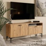 Έπιπλο Τηλεόρασης με ράφι,Artemis 1540 Μ138xΠ29,5xΥ48,6 εκ., All4home - Image 3