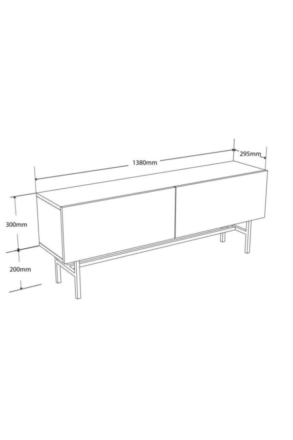 Έπιπλο Τηλεόρασης 4000 Felix, 50 x 138 x 29,5 εκ., All4home - Image 5