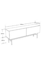 Έπιπλο Τηλεόρασης 4002 Felix, 50 x 138 x 29,5 εκ., All4home - Image 5