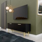 Έπιπλο Τηλεόρασης 4030 Nero, Μ138xΠ29.5xΥ50εκ., All4home