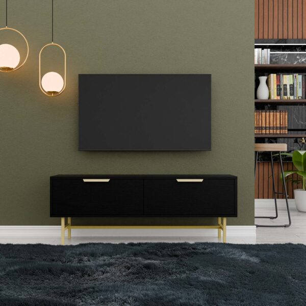 Έπιπλο Τηλεόρασης 4030 Nero, Μ138xΠ29.5xΥ50εκ., All4home - Image 2