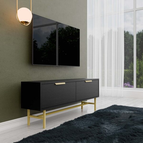 Έπιπλο Τηλεόρασης 4030 Nero, Μ138xΠ29.5xΥ50εκ., All4home - Image 4