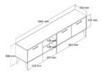 Έπιπλο Τηλεόρασης ,1590 Aurora  , Μ180xΠ35xΥ53 εκ., All4home - Image 4