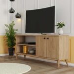 Έπιπλο Τηλεόρασης με ράφι,Everest 1572 Μ138xΠ29,5xΥ60 εκ., All4home