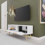 Έπιπλο Τηλεόρασης 4032 Nero, Μ138xΠ29.5xΥ50εκ., All4home - Image 6