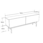 Έπιπλο Τηλεόρασης 4022 Verde, Μ138xΠ29.5xΥ50εκ., All4home - Image 5