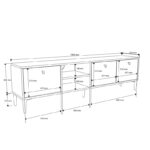 Έπιπλο Τηλεόρασης ,Vision 1366 Μ180xΠ35xΥ50,5 εκ., All4home - Image 4