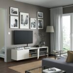 Έπιπλο Τηλεόρασης με πόρτες, 1220 DORE λευκό Μ150xΠ31,8xΥ29,6εκ., All4home - Image 4