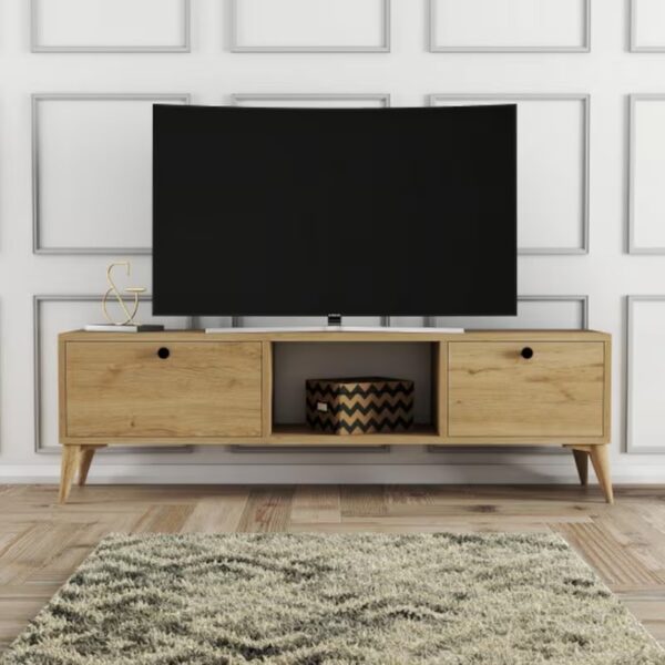 Έπιπλο Τηλεόρασης 1216 SERENAT μπεζ Μ 138xΠ29.5xΥ42.6εκ., All4home - Image 2