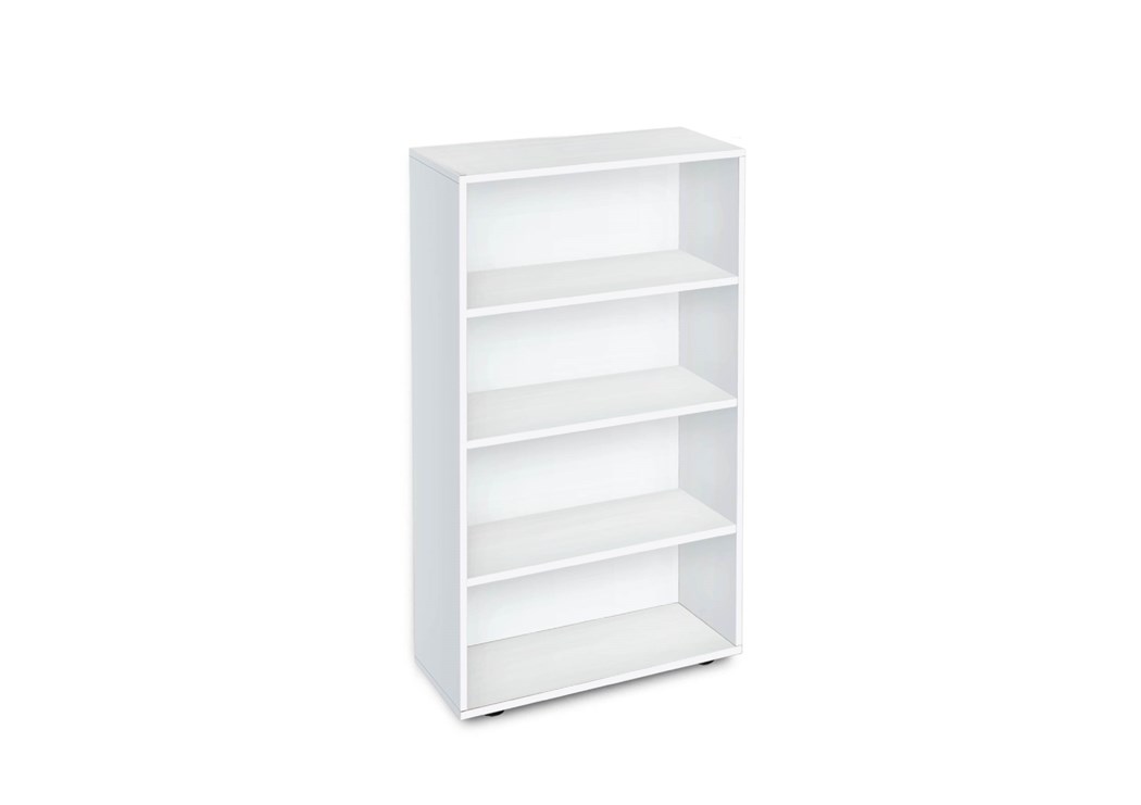Βιβλιοθήκη 78x33x148 Βιβλιοθήκη 78x33x148,3, Etazerka 4 Λευκό, Genomax - Image 1