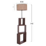 ΦΩΤΙΣΤΙΚΟ ΔΑΠΕΔΟΥ MDF ΚΑΡΥΔΙ HM7608.01 Φ38x140 εκ. - Image 2