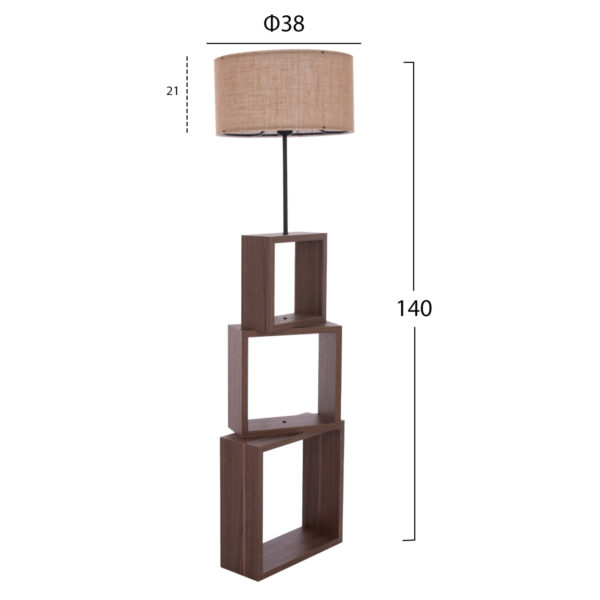 ΦΩΤΙΣΤΙΚΟ ΔΑΠΕΔΟΥ MDF ΚΑΡΥΔΙ HM7608.01 Φ38x140 εκ. - Image 2