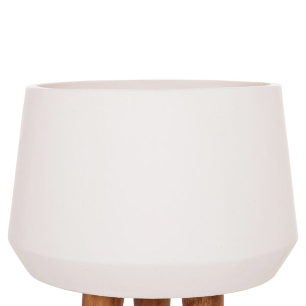 ΓΛΑΣΤΡΑ ΕΣΩΤ.ΧΩΡΟΥ QUAN HM4680.02L FIBER CEMENT ΛΕΥΚΟ--ΒΑΣΗ TEAK Φ38x62Υεκ - Image 4