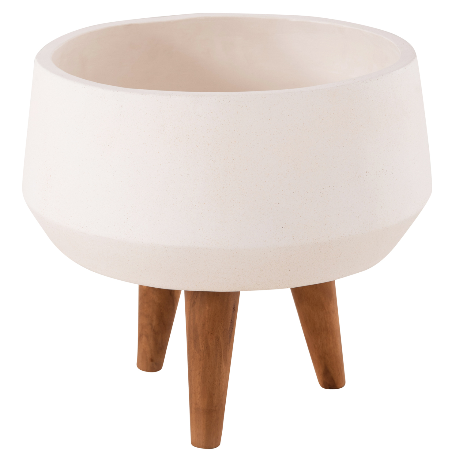HM4680.02S ΓΛΑΣΤΡΑ ΕΣΩΤ.ΧΩΡΟΥ QUAN HM4680.02S FIBER CEMENT ΛΕΥΚΟ--ΒΑΣΗ TEAK Φ37x36Υεκ - Image 1
