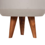 ΓΛΑΣΤΡΑ ΕΣΩΤ.ΧΩΡΟΥ QUAN HM4680.03S FIBER CEMENT ΓΚΡΙ--ΒΑΣΗ TEAK Φ37x36Υεκ - Image 5