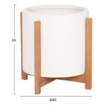 ΓΛΑΣΤΡΑ ΕΣΩΤ.ΧΩΡΟΥ HOFF HM4682.02M FIBER CEMENT ΛΕΥΚΟ-TEAK ΒΑΣΗ Φ40x39Υεκ - Image 2