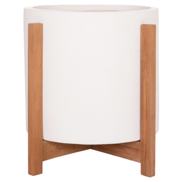 ΓΛΑΣΤΡΑ ΕΣΩΤ.ΧΩΡΟΥ HOFF HM4682.02M FIBER CEMENT ΛΕΥΚΟ-TEAK ΒΑΣΗ Φ40x39Υεκ - Image 3
